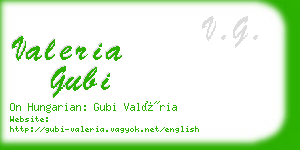 valeria gubi business card